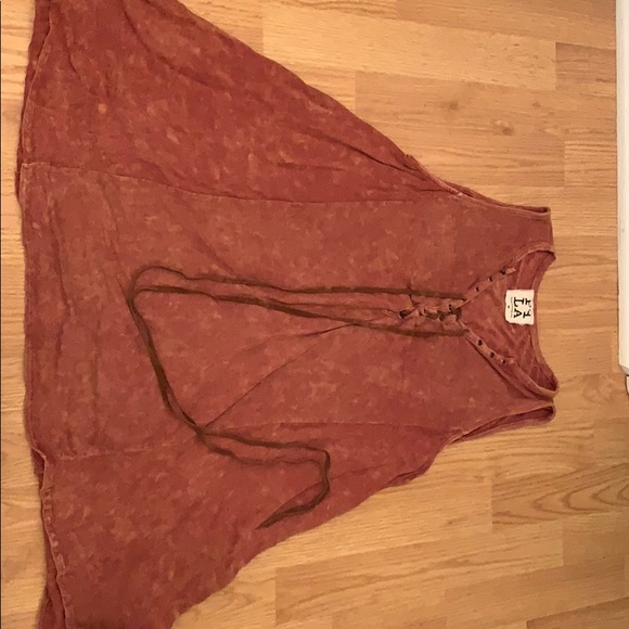 Free People Dresses & Skirts - Free People burnt red sleeveless dress